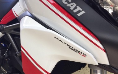 Ducati red white Multistrada 1200s