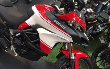 Ducati red white Multistrada 1200s