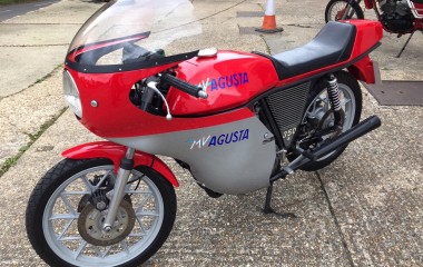 MV Agusta red silver ago 350s