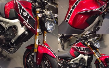 Yamaha MT-09 Candy Fire Red kenny roberts 